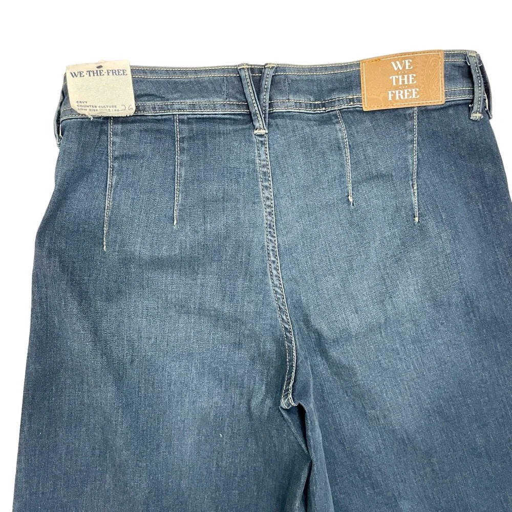 NWT We The Free Crvy Counter Culture Wide Leg Jeans - Picture 5 of 12